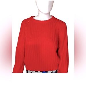 Rainbow Ridge Vintage Red Pullover Knit Sweater Women’s Size Large